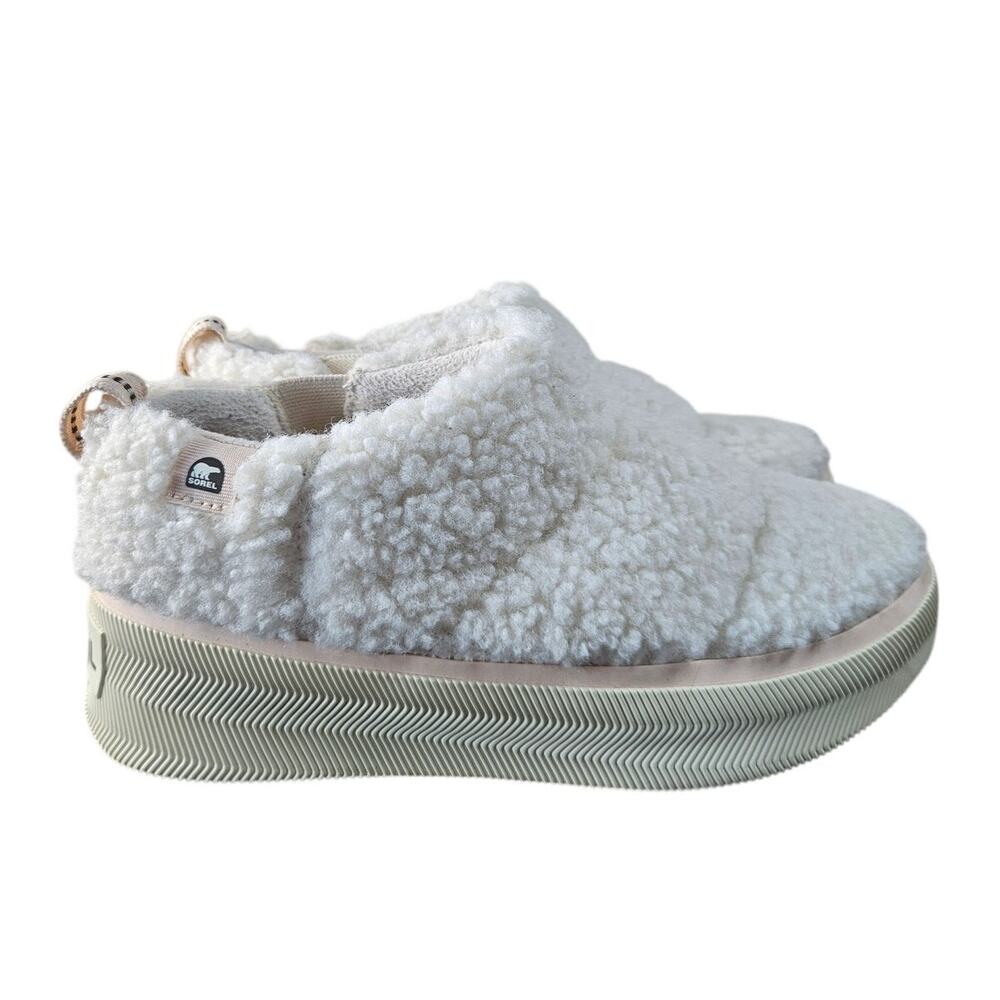 Sorel Out N About IV Mini Puffy Boot Shearling Natural Chalk White US 8